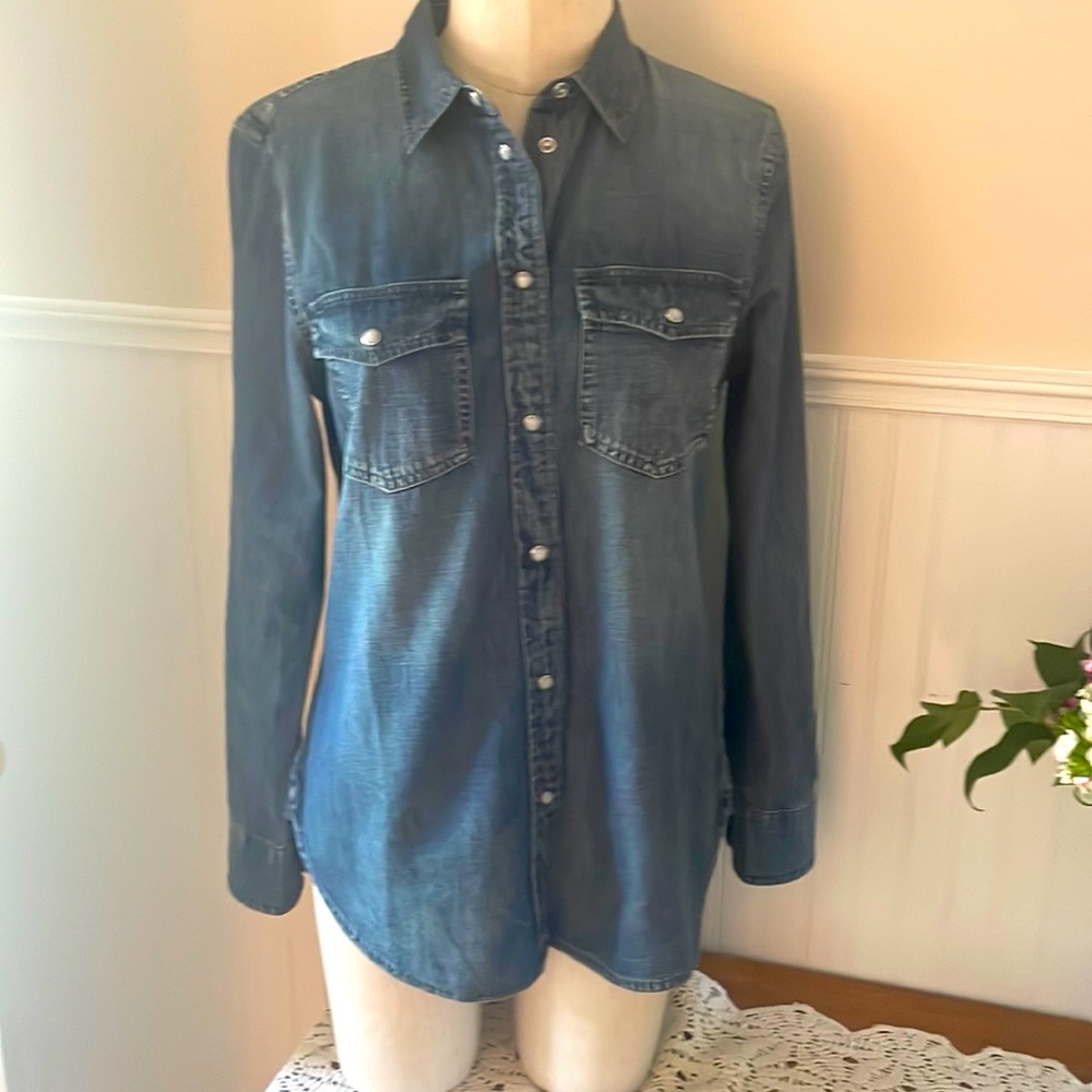 J. Crew denim slim fit shirt